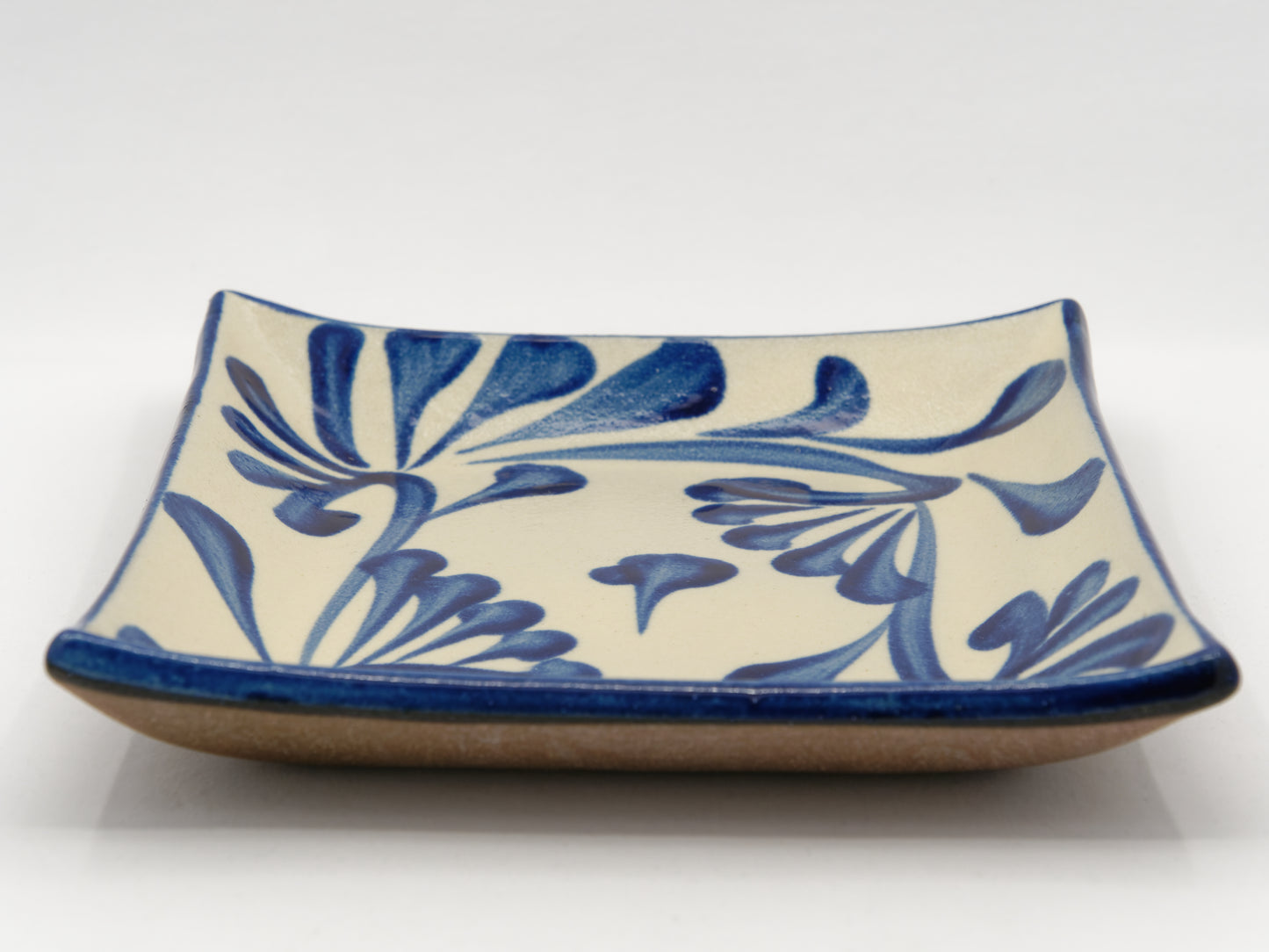 Cobalt Karakusa Square Plate (□15)