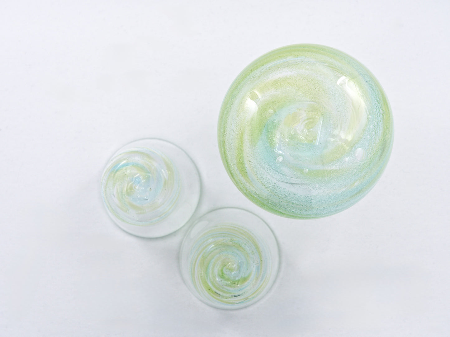 Sazanami 3-Piece Sake Set - Green