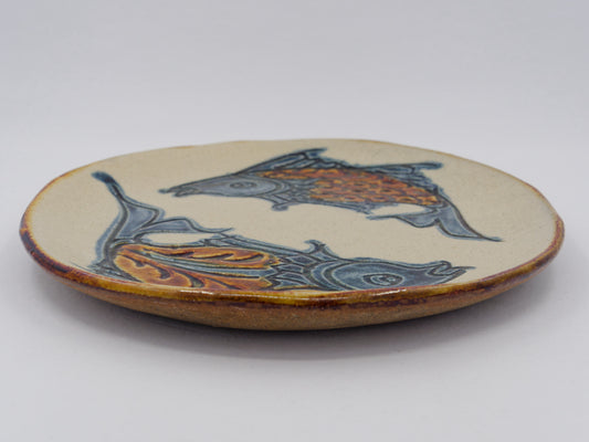 Gyomon (fish-scale) Plate 7.2 inch - Tatara style