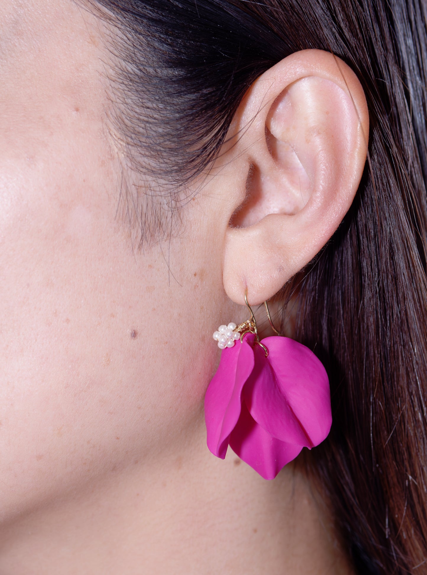 Bougainvillea earrings - Large