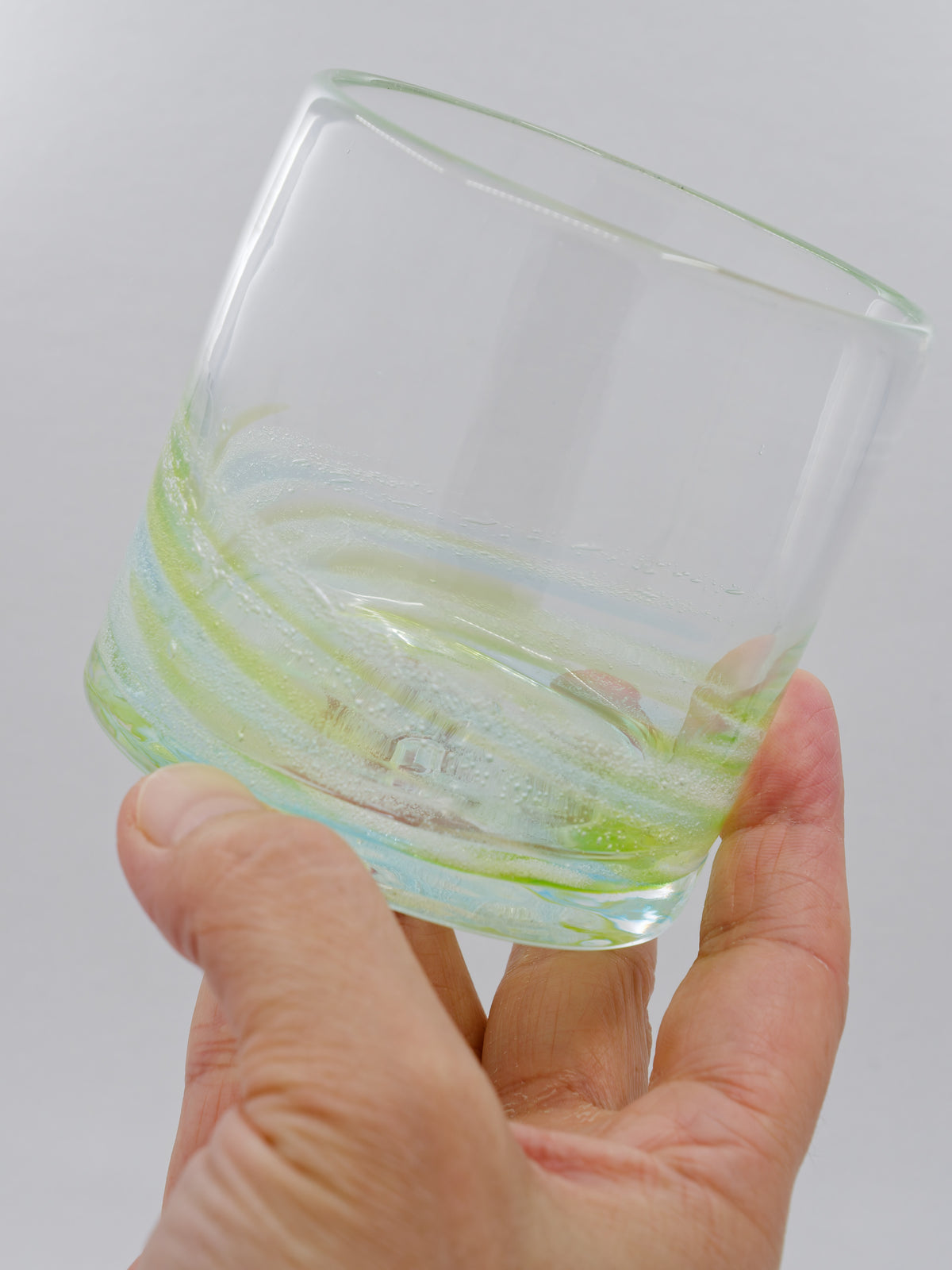 Sazanami Rocks Glass - Green