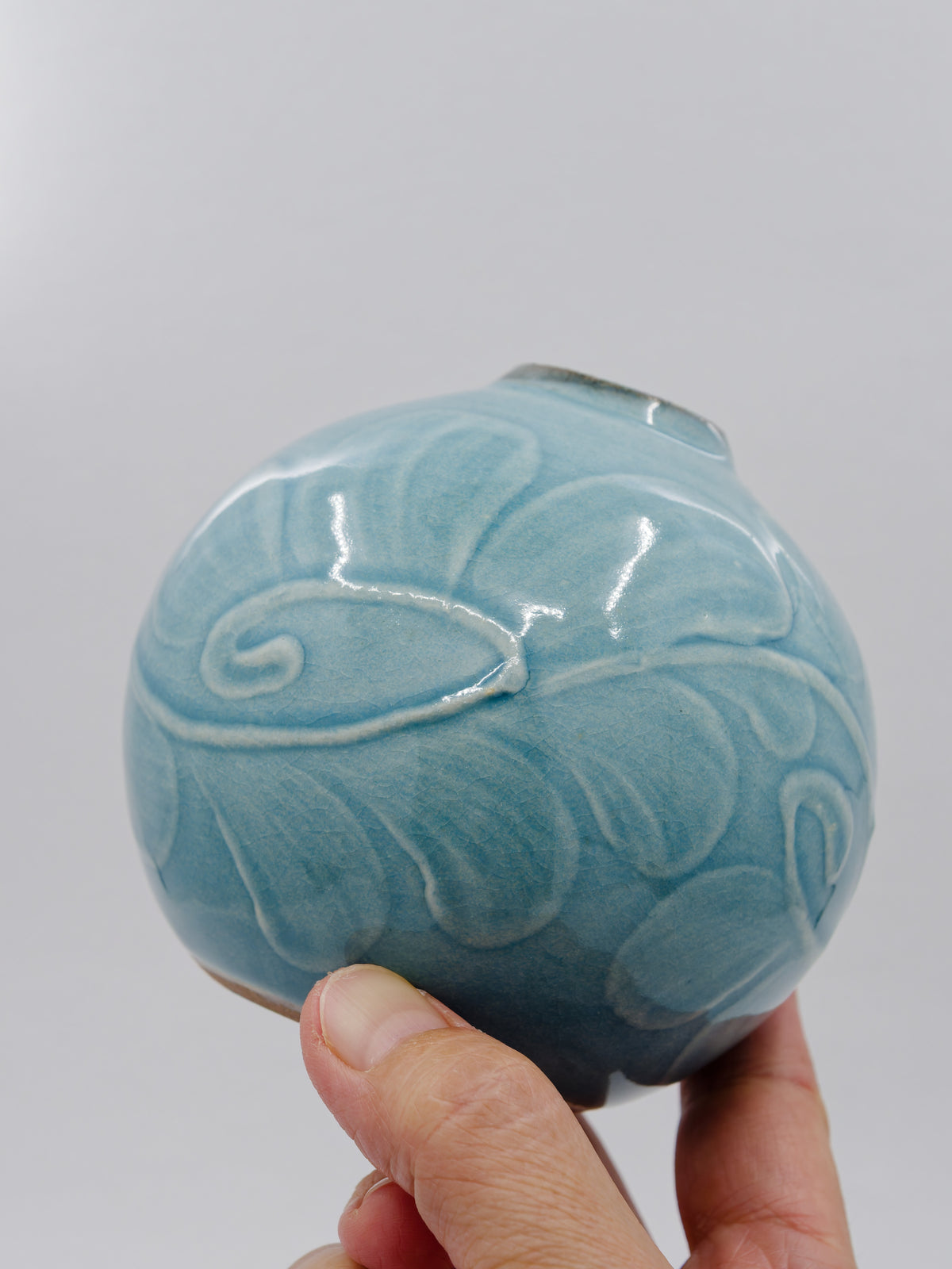 Ufudou Blue Round Vase