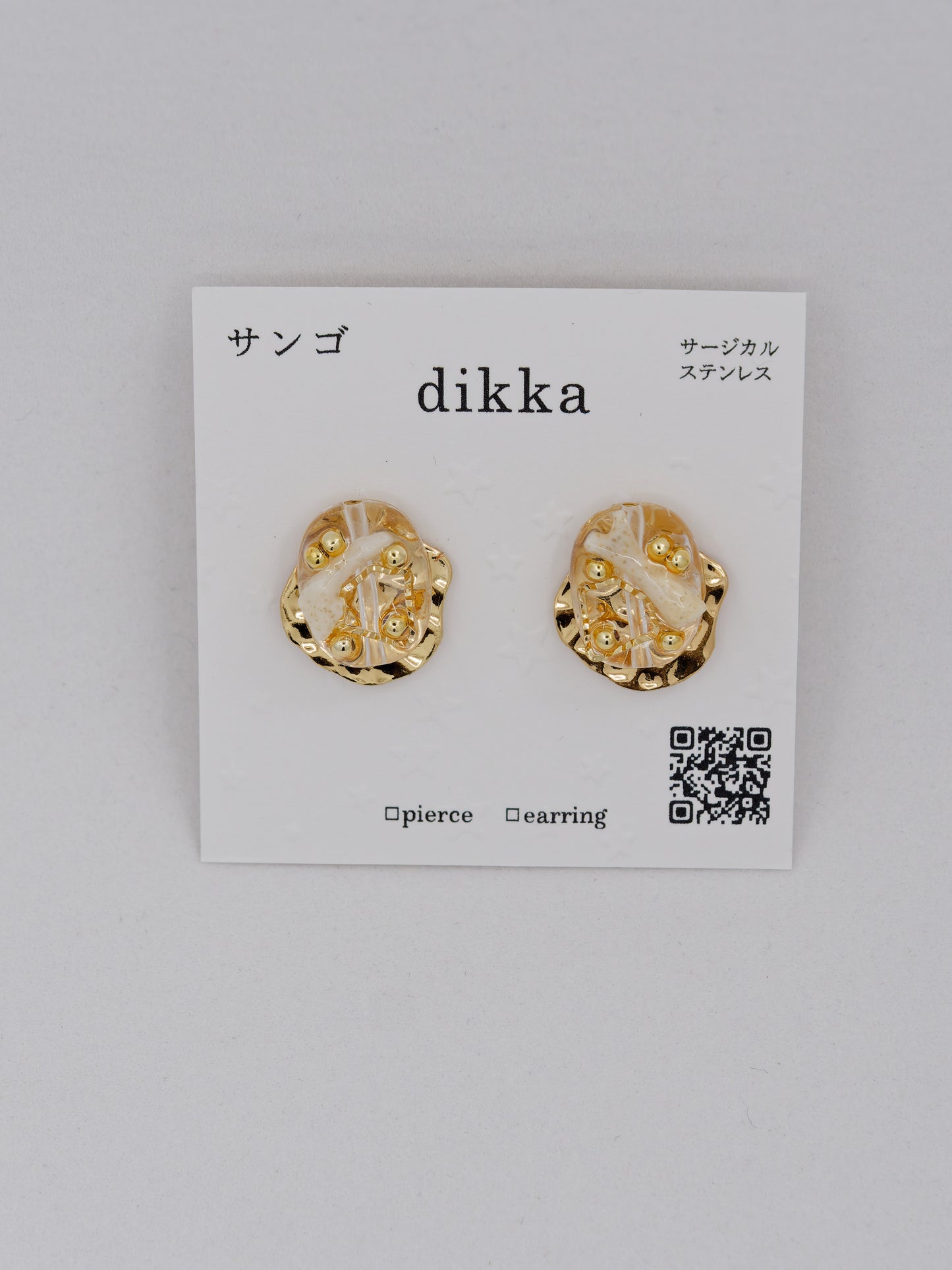 Sango Coral earrings - Gold