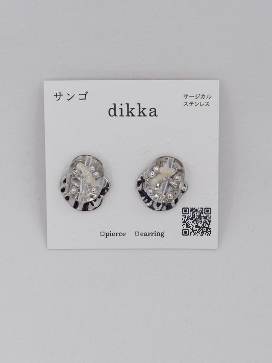 Sango Coral earrings - Silver