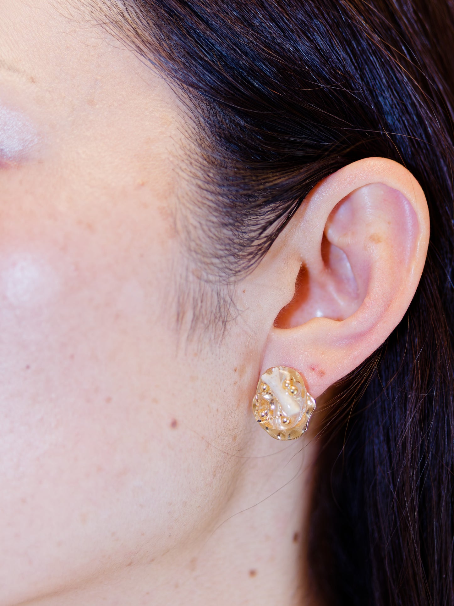 Sango Coral earrings - Gold