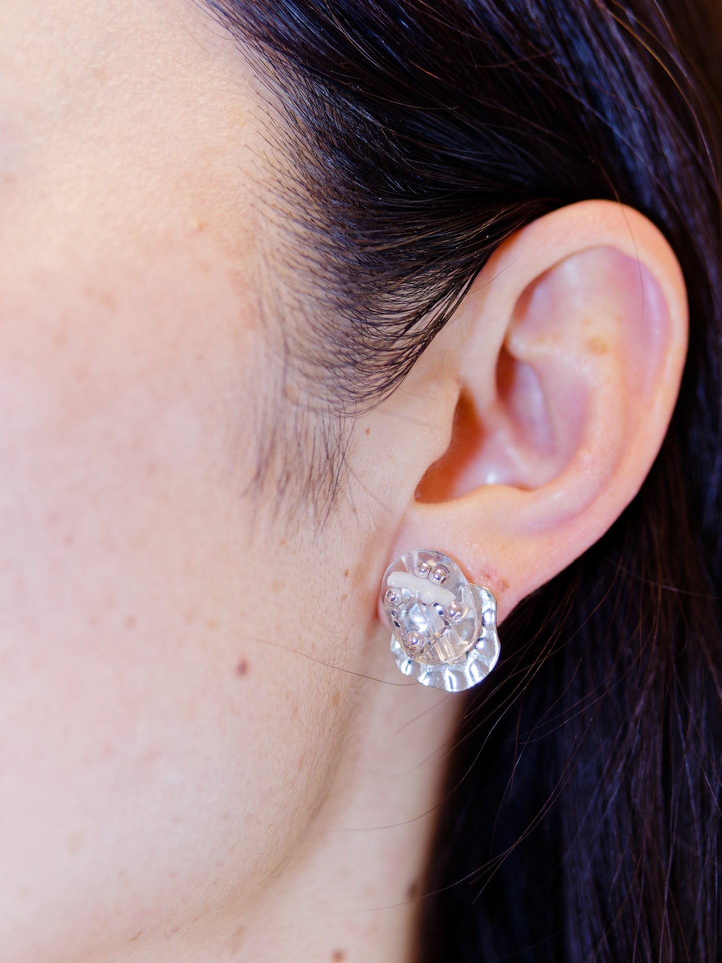 Sango Coral earrings - Silver