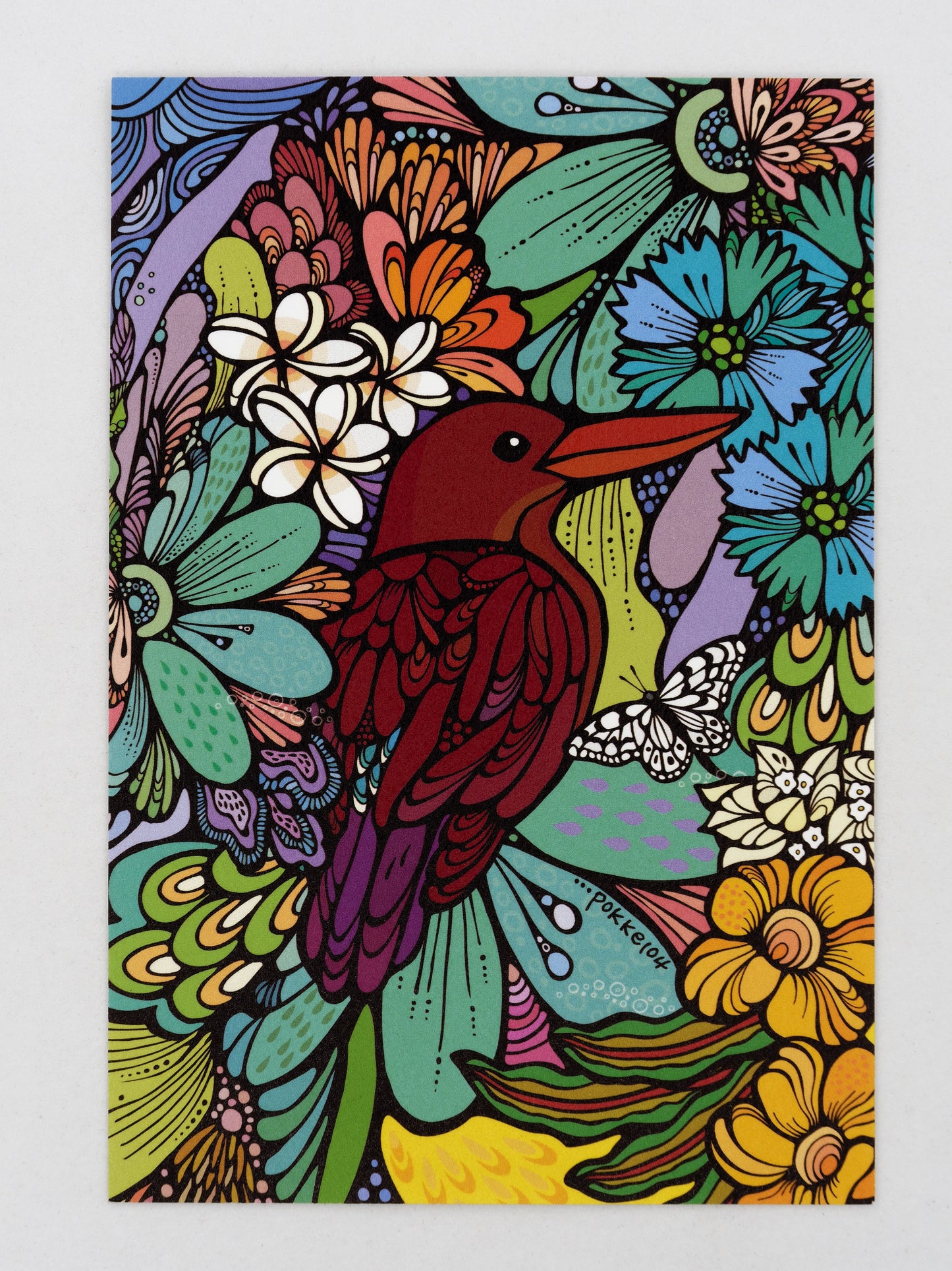 Postcard - Ryukyu Ruddy Kingfisher