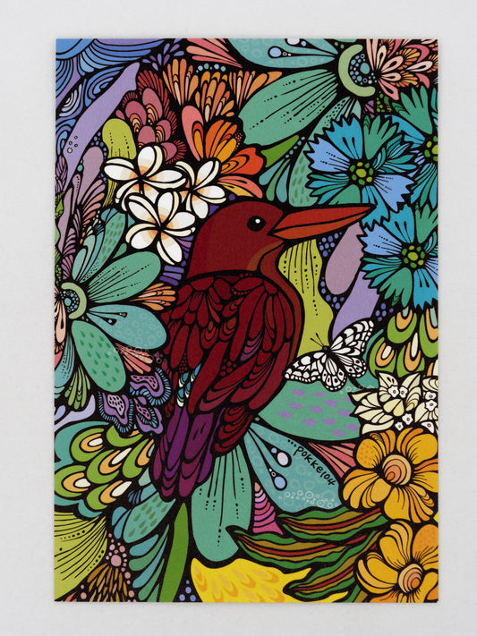 Postcard - Ryukyu Ruddy Kingfisher