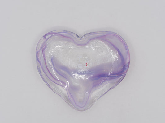 Heart Rock Dish- Pink