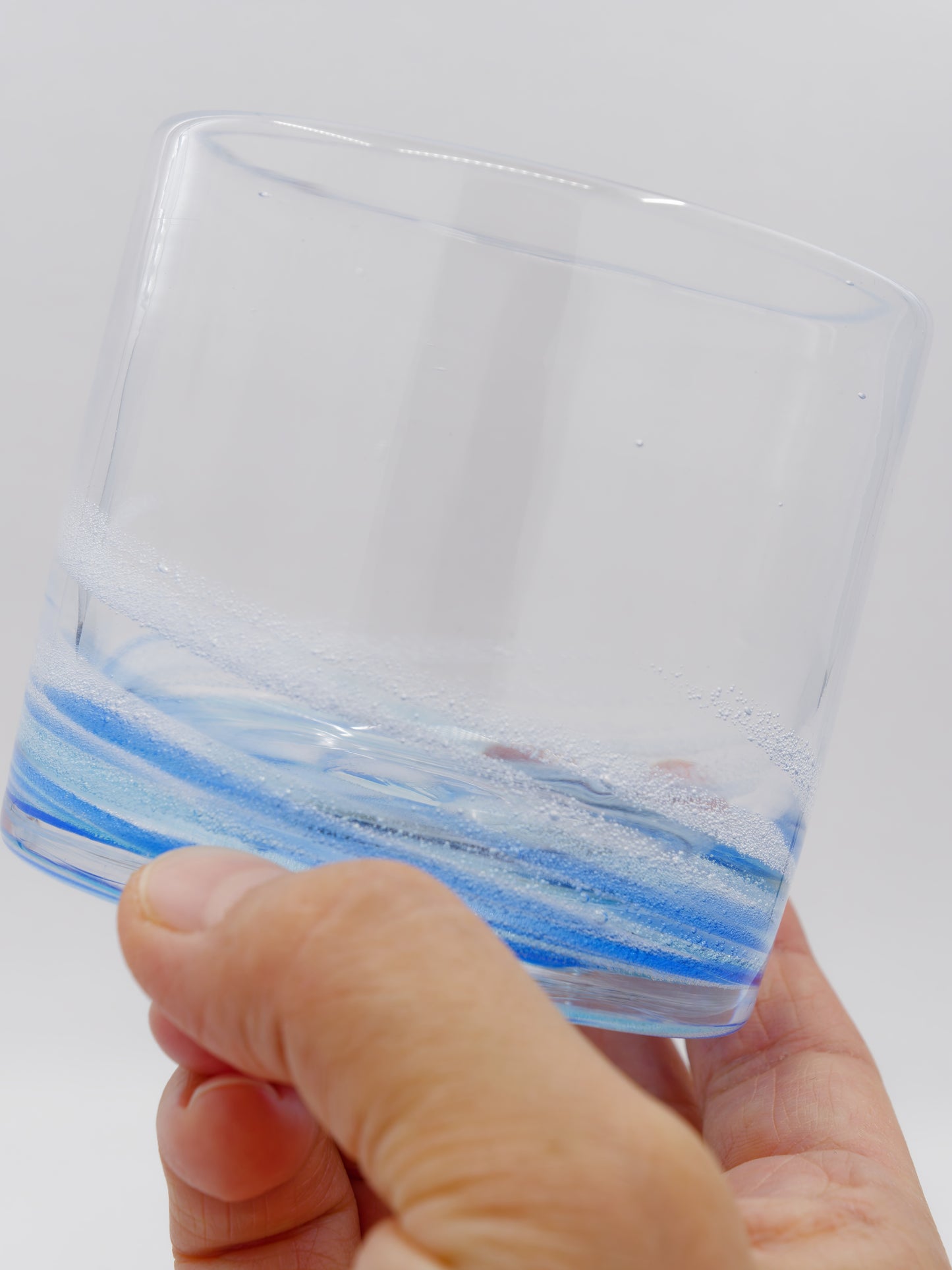 Sazanami Rocks Glass - Blue