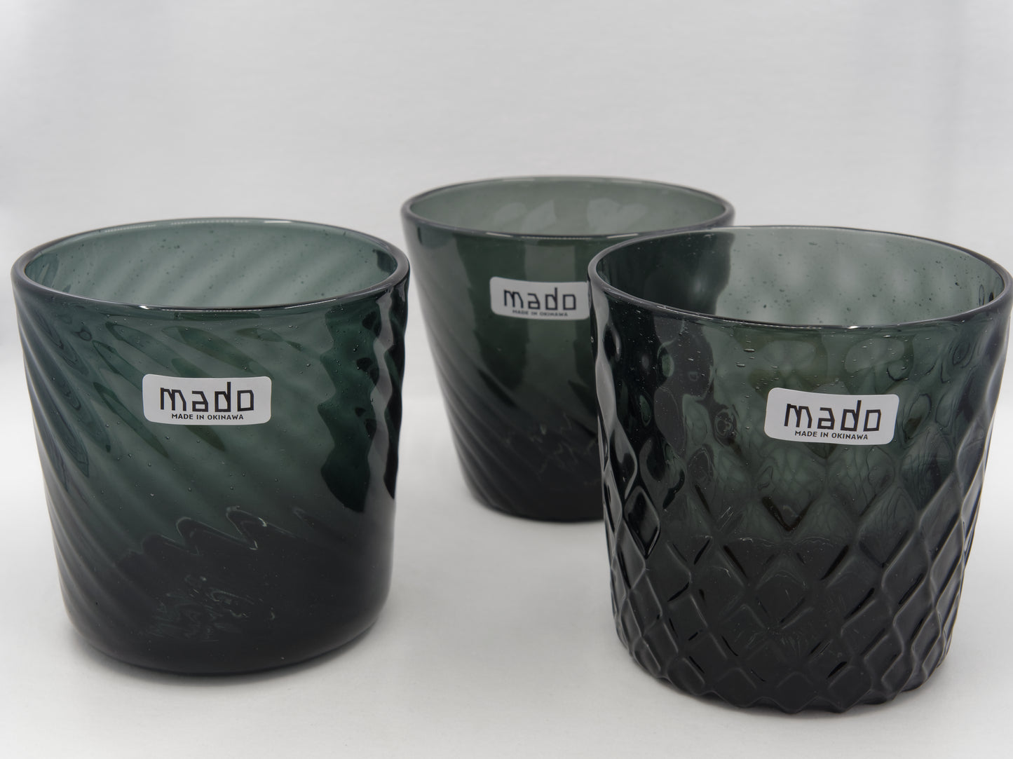 Mado Rocks Glass - Smoky Black