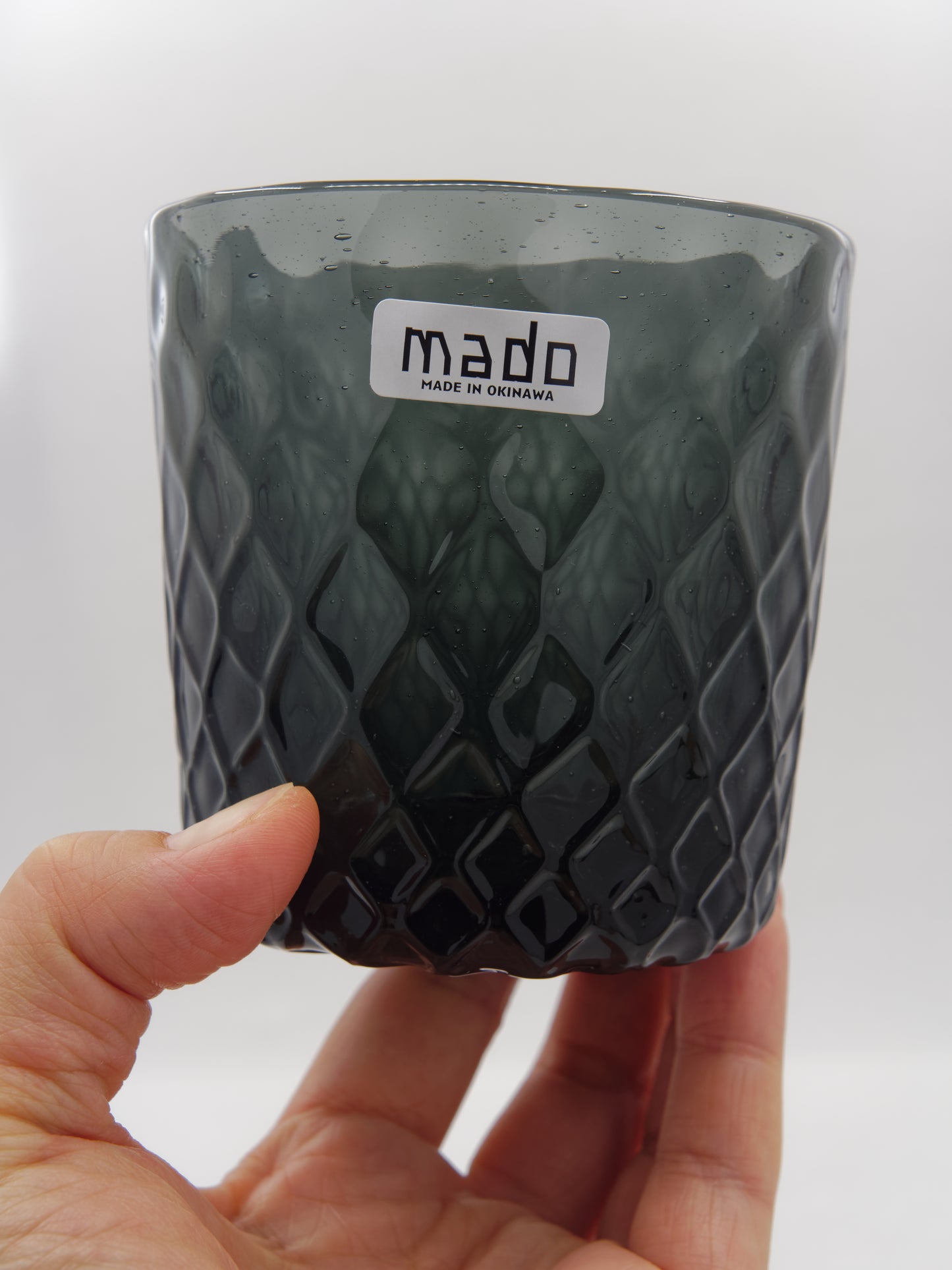 Mado Rocks Glass - Smoky Black