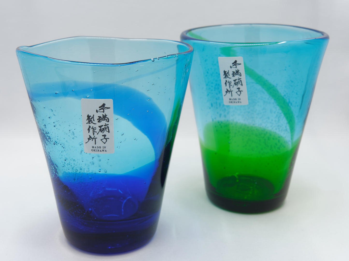 Mi-nishi Awamori Glass - Blue Aqua