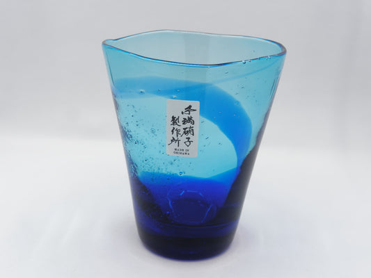 Mi-nishi Awamori Glass - Blue Aqua