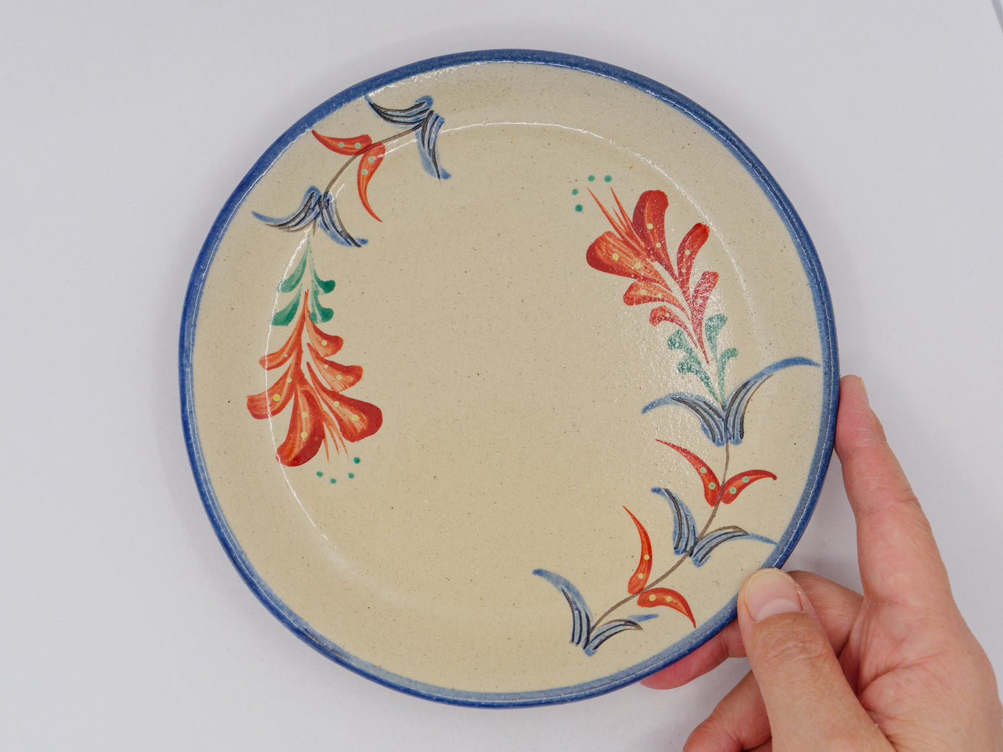 Deigo Flower Plate 7.2 inch - Tatara style
