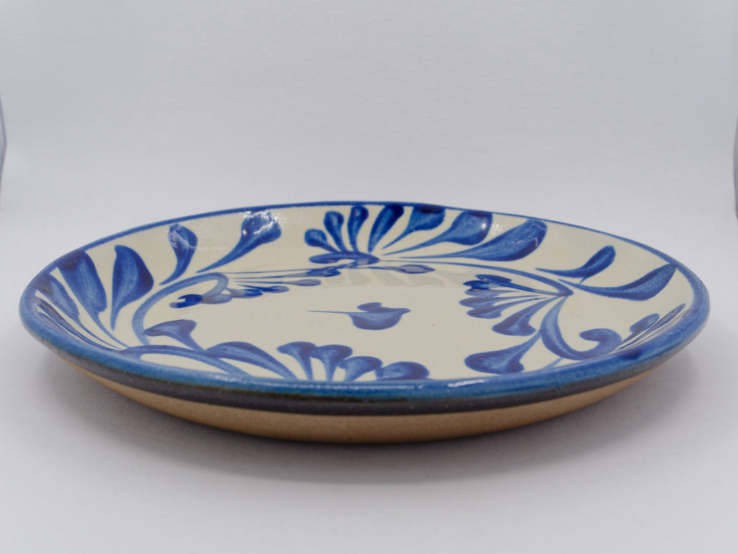 Cobalt Karakusa Plate 8.3 inch - Tatara style