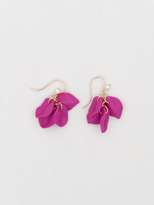 Bougainvillea earrings - Small