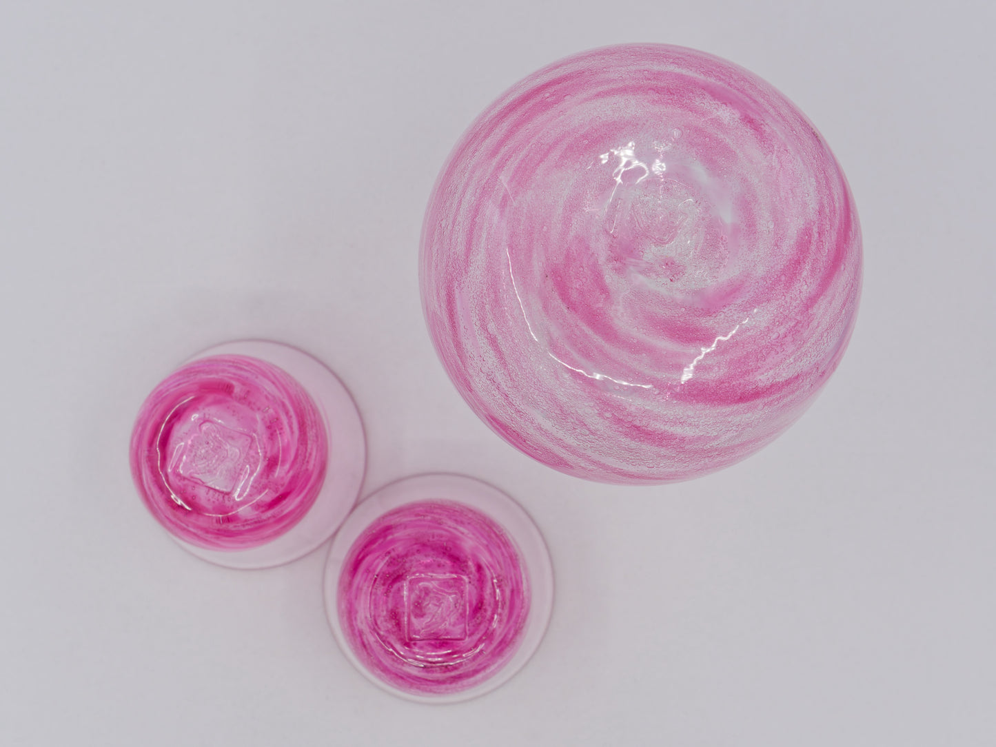 Sazanami 3-Piece Sake Set -Pink