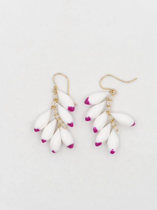 Gettou earrings - Shell ginger