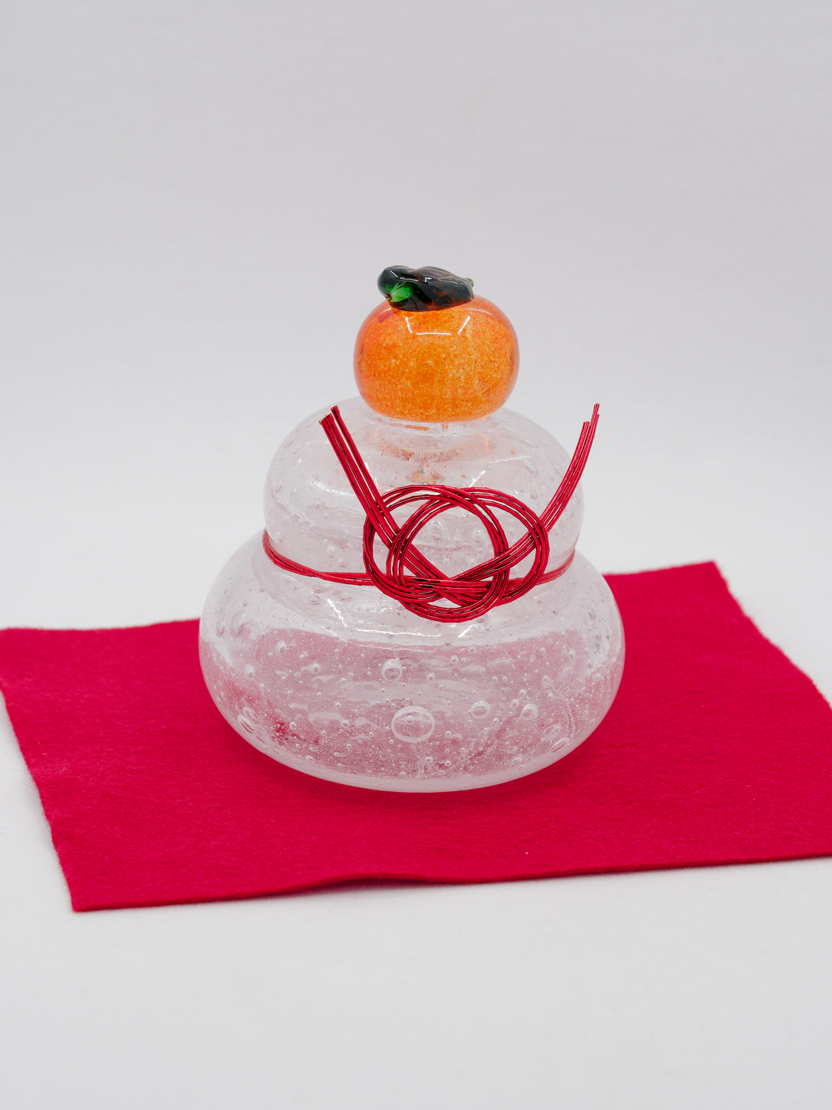Awa Ryukyu Glass Kagami Mochi - Small
