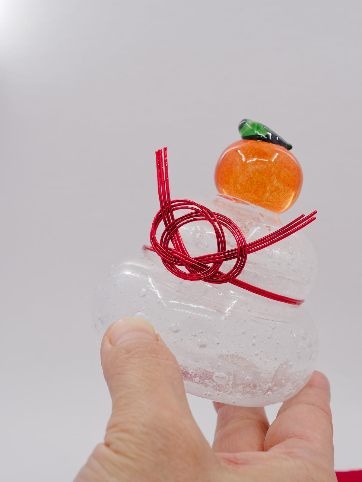 Awa Ryukyu Glass Kagami Mochi - Small