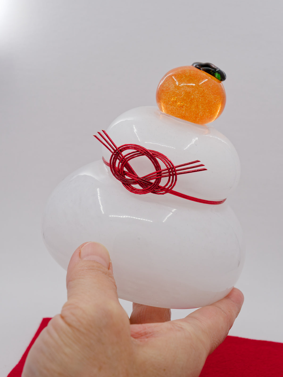 Ryukyu Glass Kagami Mochi- Large