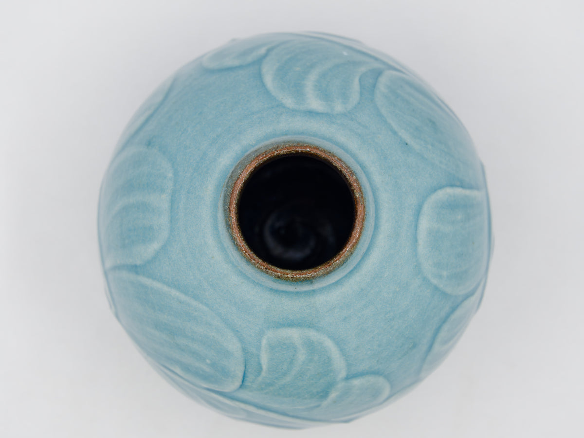 Ufudou Blue Round Vase